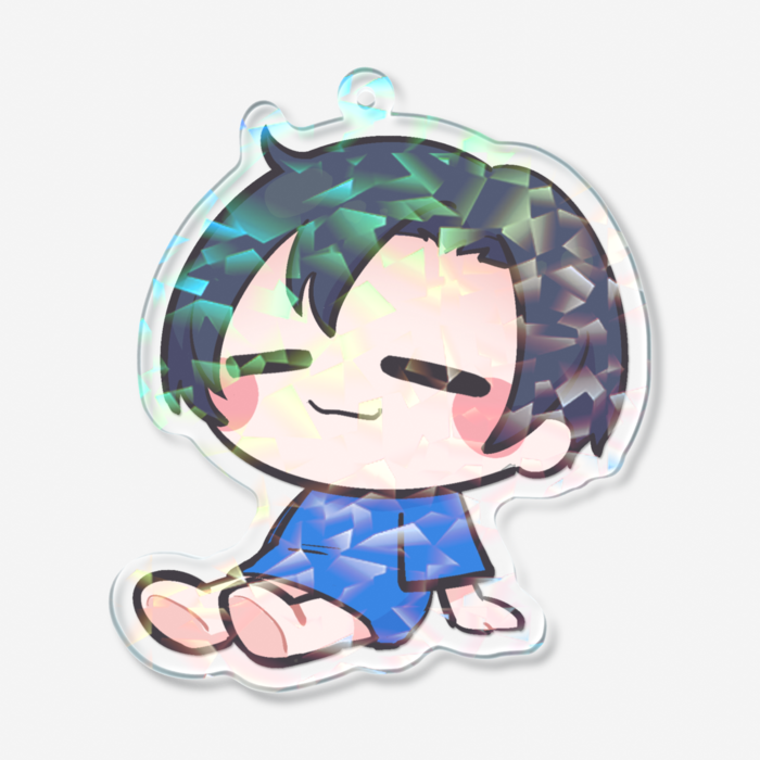 ホログラムアクリルキーホルダー - 70 × 70mm