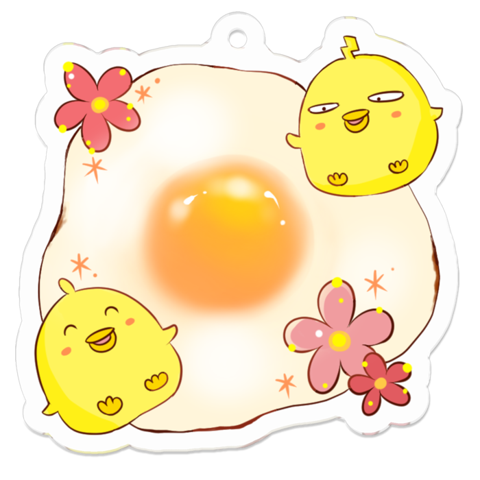 アクリルキーホルダー - 50 x 50 (mm)