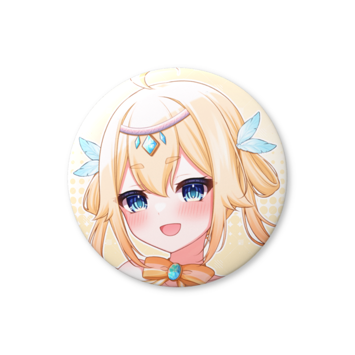 口開け －文字なしVer－（缶バッジ - 56mm）