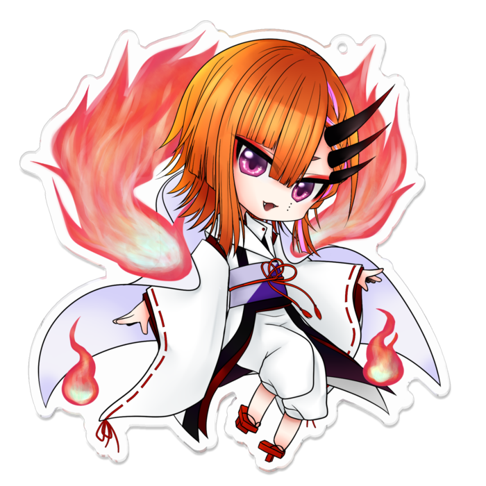 アクリルキーホルダー（コーティング） - 100 x 100 (mm)