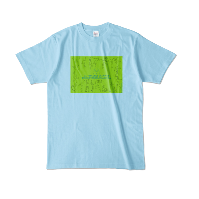 カラーTシャツ - L - ライトブルー (淡色)