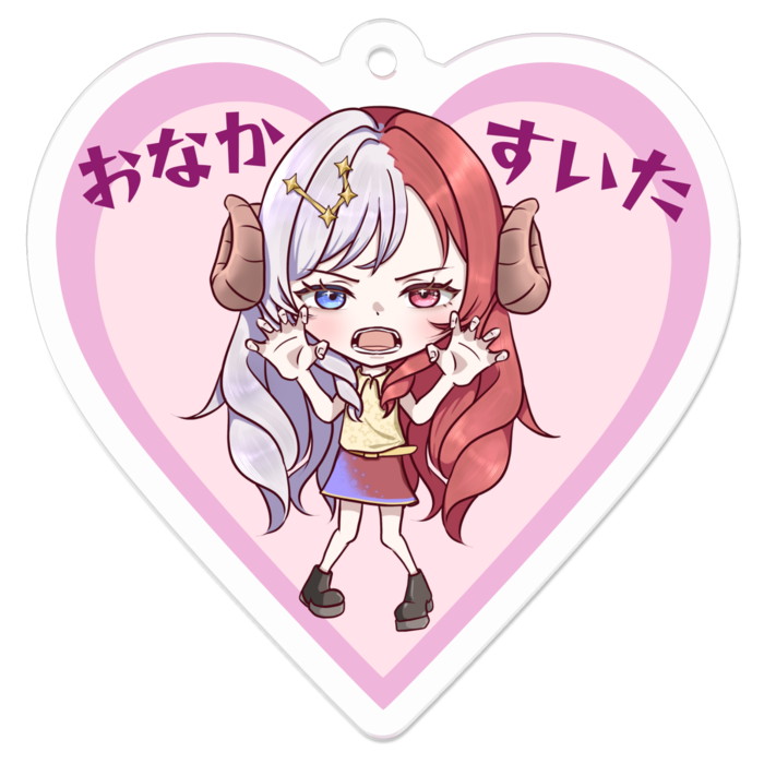 アクリルキーホルダー - 50 x 50 (mm)(ハート)