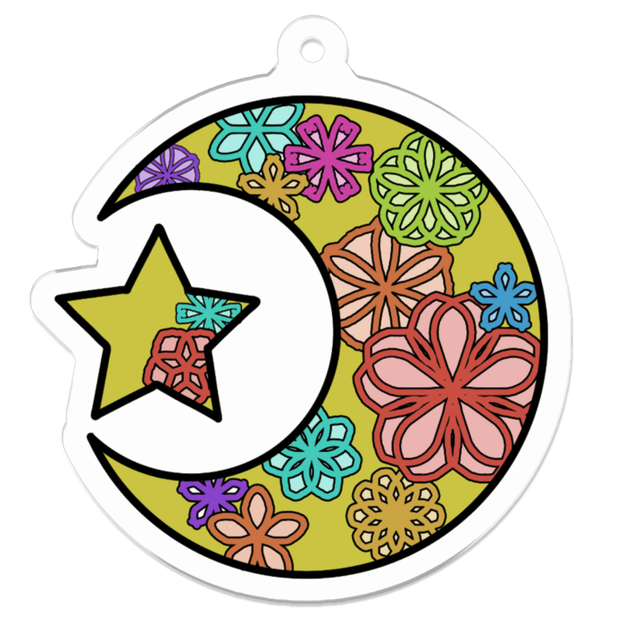 アクリルキーホルダー - 50 x 50 (mm)