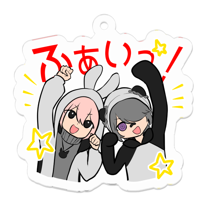 アクリルキーホルダー（コーティング） - 50 x 50 (mm)
