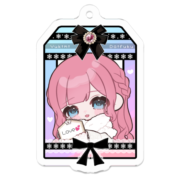 アクリルキーホルダー - 50 x 50 (mm)