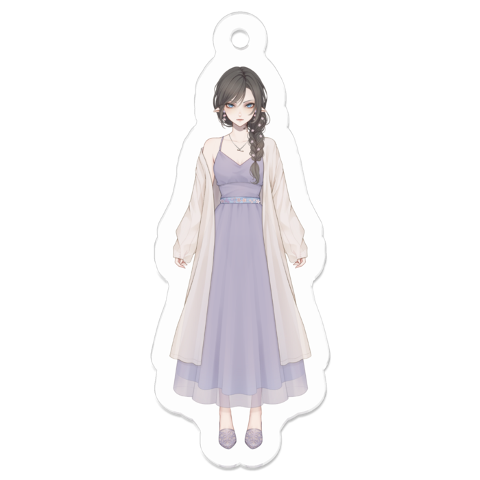 くろやにアクリルキーホルダー - 50 x 50 (mm)(1)