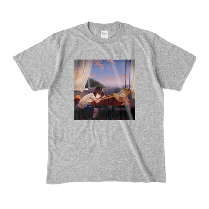 カラーTシャツ - M - 杢グレー (濃色)