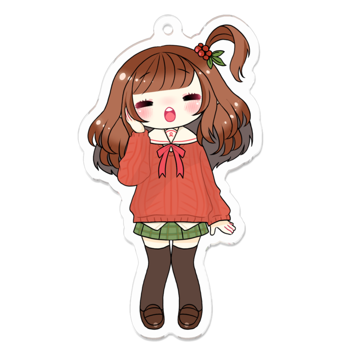 アクリルキーホルダー（コーティング） - 70 x 70 (mm)