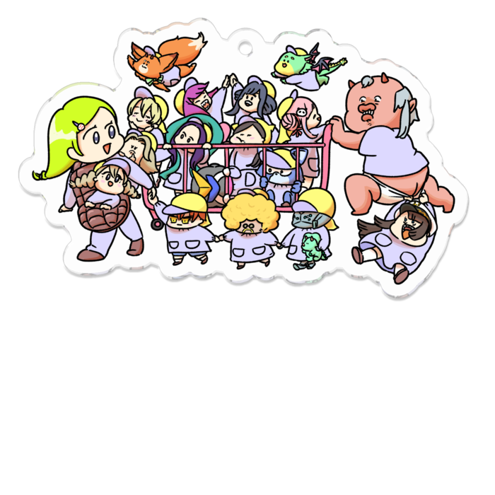 アクリルキーホルダー - 70 x 70 (mm)