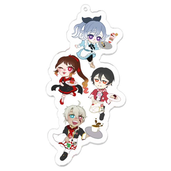 アクリルキーホルダー - 100 x 100 (mm)