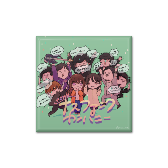 缶バッジ - 四角形40mm