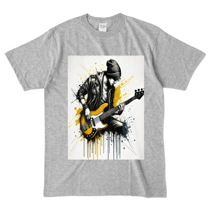カラーTシャツ - L - 杢グレー (濃色)