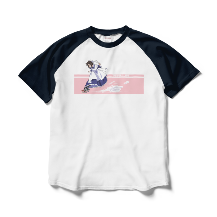 ラグランTシャツ - L - ホワイト×ネイビー