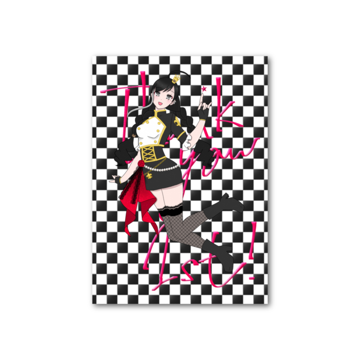 フォト風カード - 縦 - 片面　D