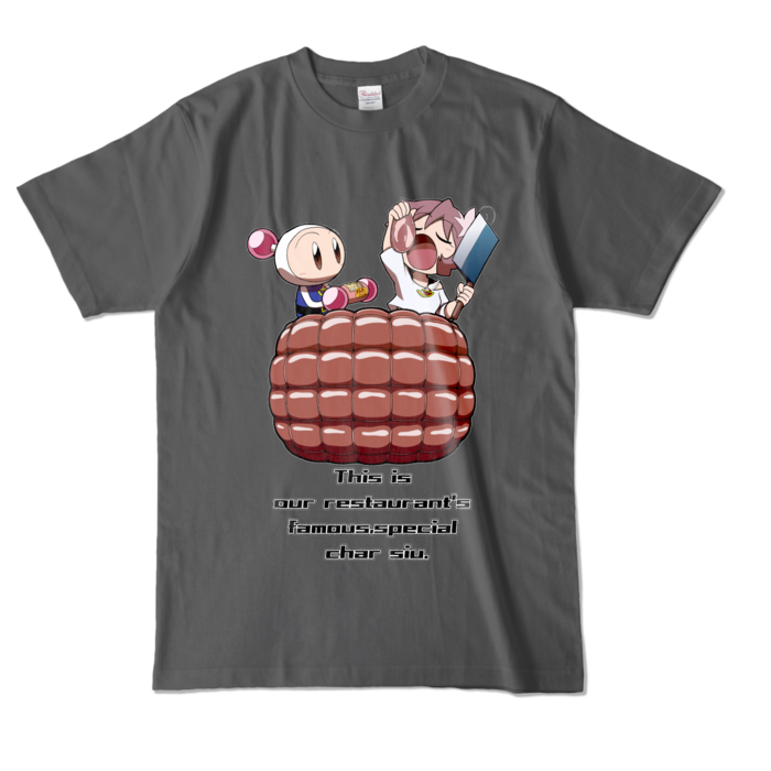 カラーTシャツ - L - チャコール (濃色)