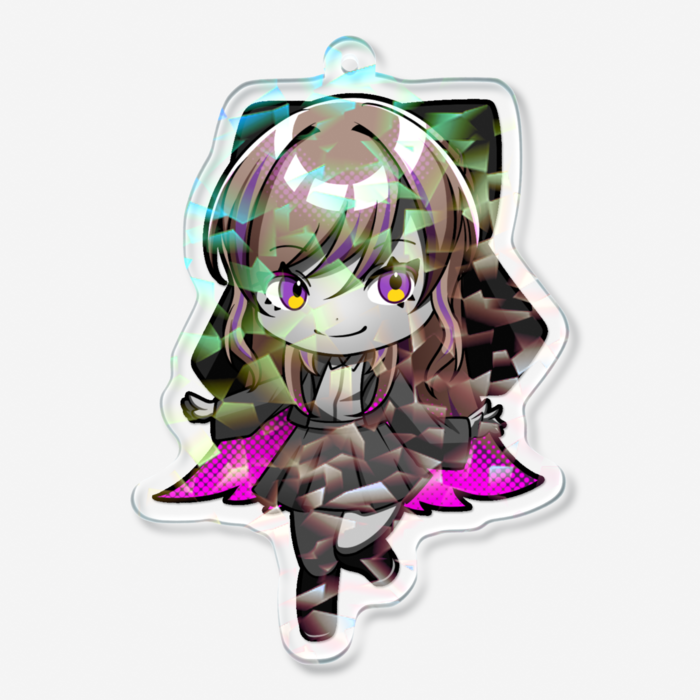 ホログラムアクリルキーホルダー - 70 × 70mm