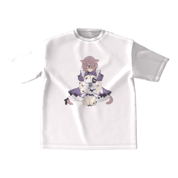 【シンプル】ビッグシルエットTシャツ【白/M】