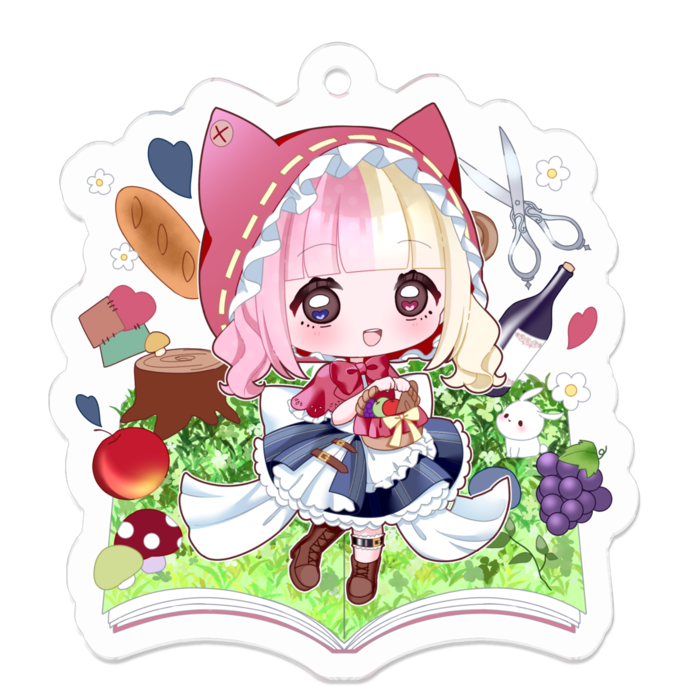 アクリルキーホルダー - 50 x 50 (mm) S