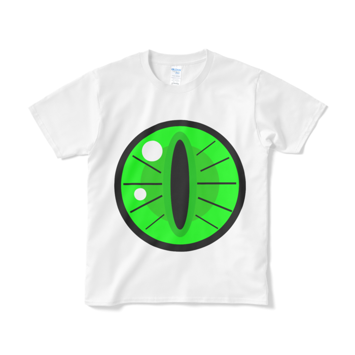 めだまビーストTシャツ(グリーン)（短納期） - S - ホワイト