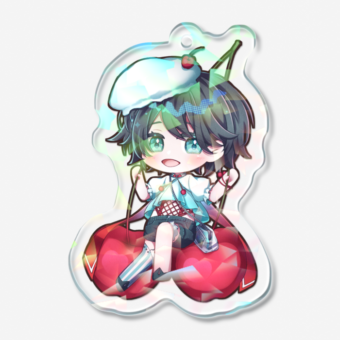 ホログラムアクリルキーホルダー - 50 × 50mm