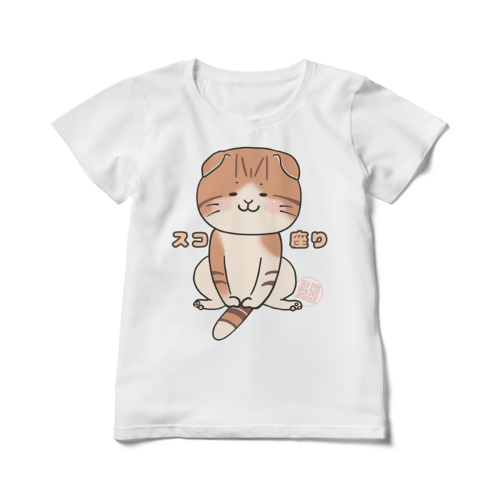 スコちゃんレディースTシャツ - L - 白