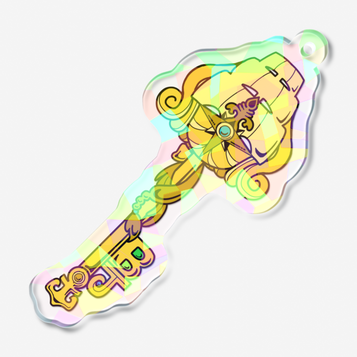 ホログラムアクリルキーホルダー - 50 × 50mm
