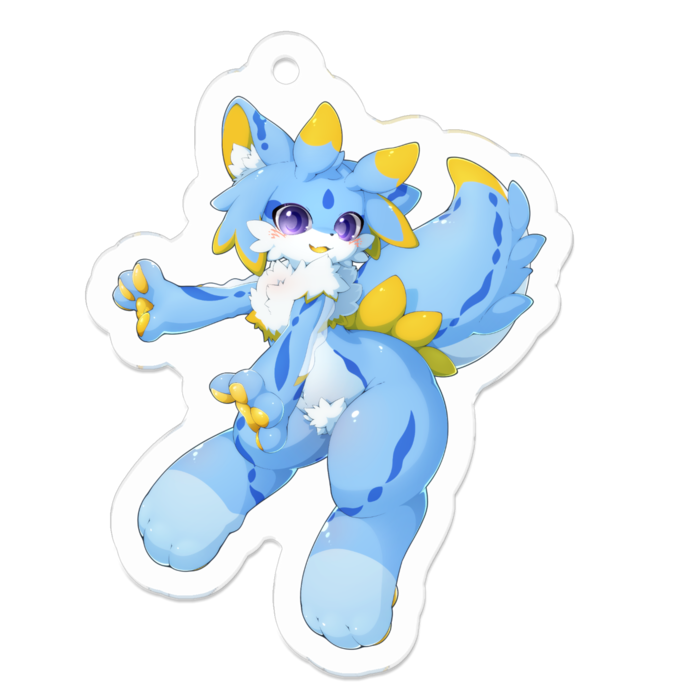 アクリルキーホルダー(コーティング) - 50 x 50 (mm)