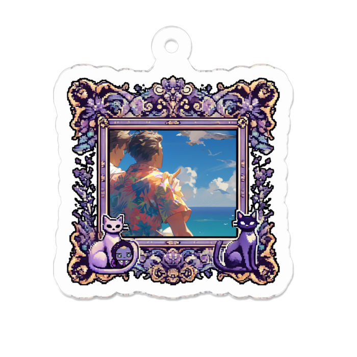 アクリルキーホルダー - 50 x 50 (mm)