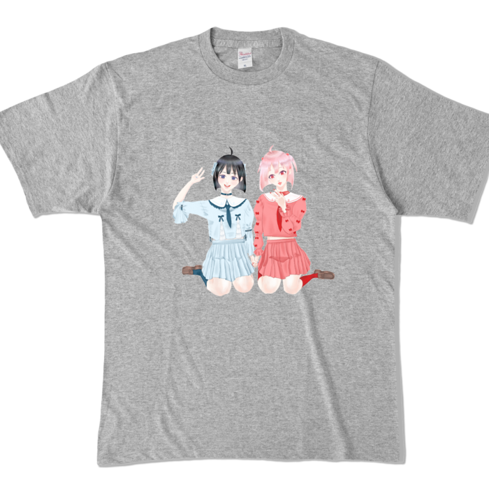 カラーTシャツ - XL - 杢グレー (濃色)