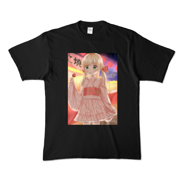 カラーTシャツ - XL - ブラック (濃色)