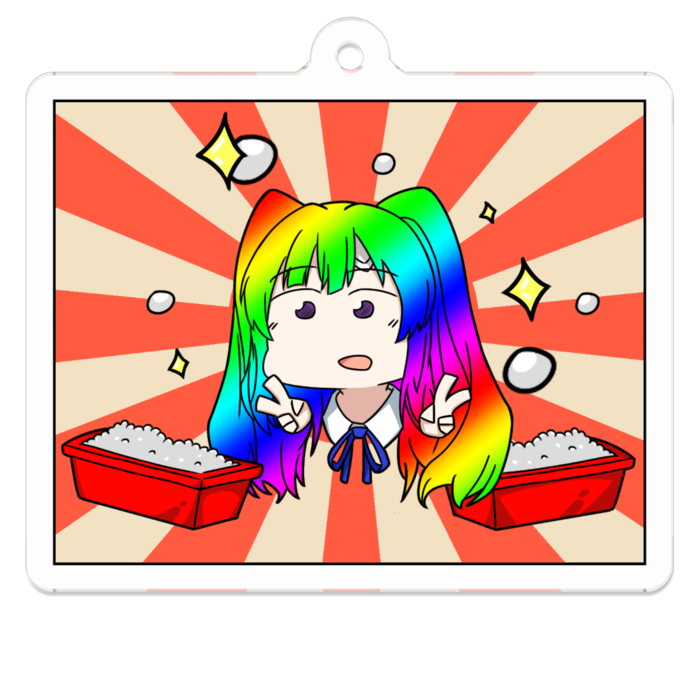 アクリルキーホルダー - 50 x 50 (mm)