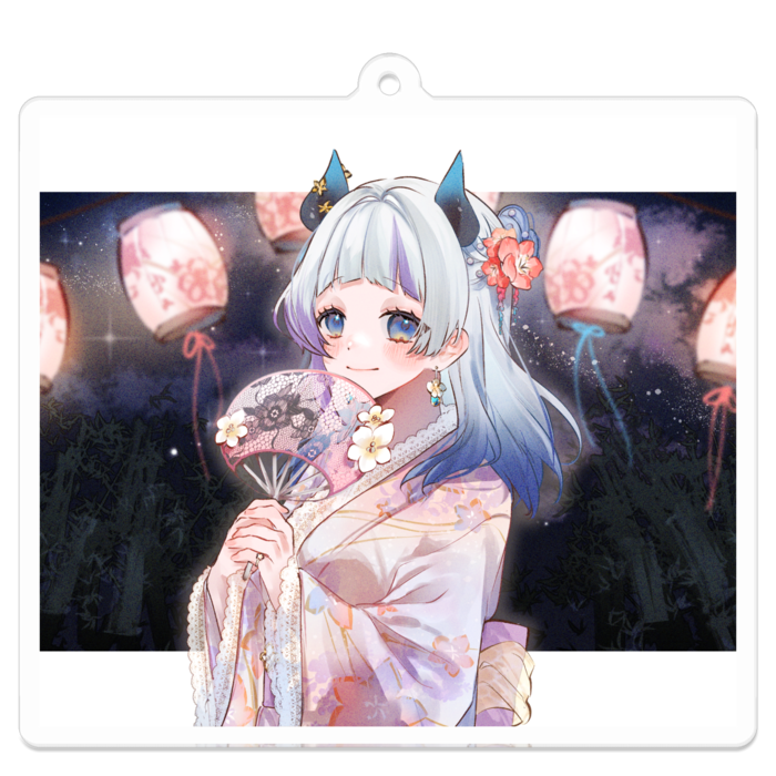 アクリルキーホルダー（コーティング） - 70 x 70 (mm)