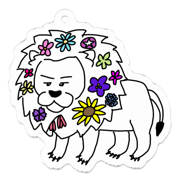 アクリルキーホルダー - 50 x 50 (mm)