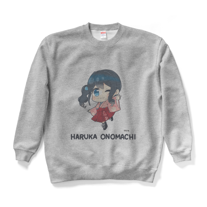 小野町春香_オリジナルスウェット　グレーXL