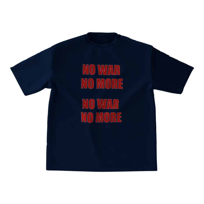 ビッグシルエットTシャツ - M - 正面 - ネイビー