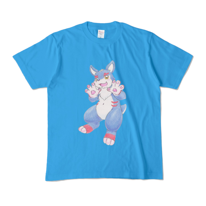 (文字なし)カラーTシャツ - M - ターコイズ (濃色) 