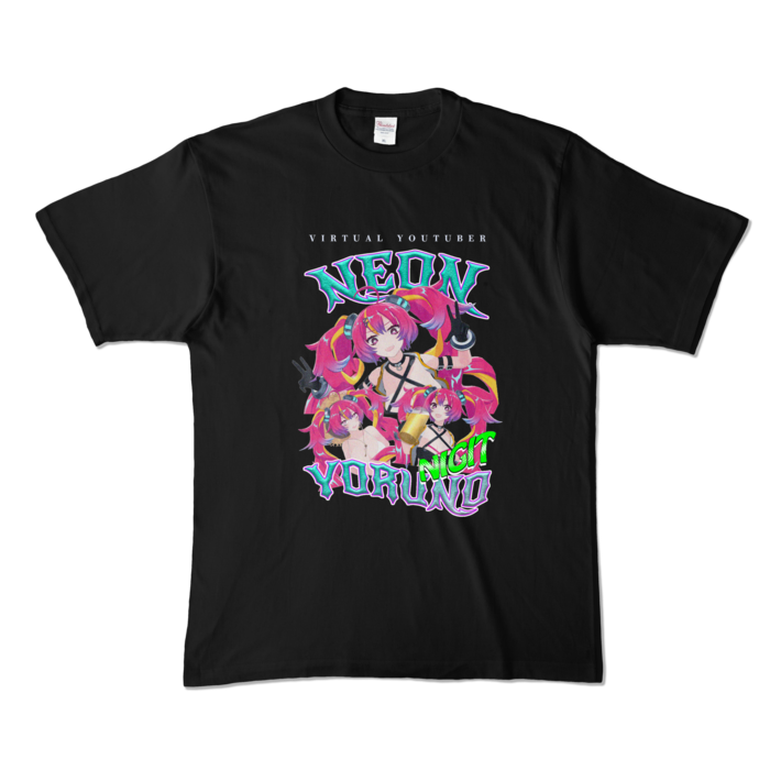 カラーTシャツ - XL - ブラック (濃色)