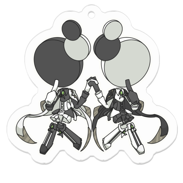 アクリルキーホルダー - 50 x 50 (mm)