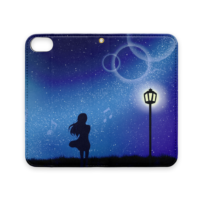 手帳型iPhoneケース（ベルトなし） - iPhone 8 / 7 / SE2 - ストラップ穴 あり