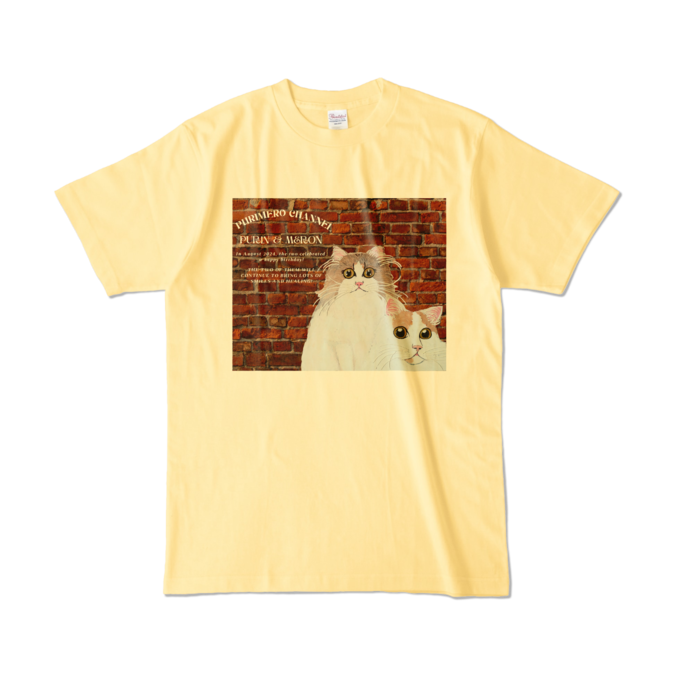 カラーTシャツ - L - ライトイエロー (淡色)