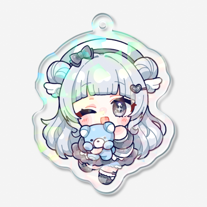 ホログラムアクリルキーホルダー - 50 × 50mm