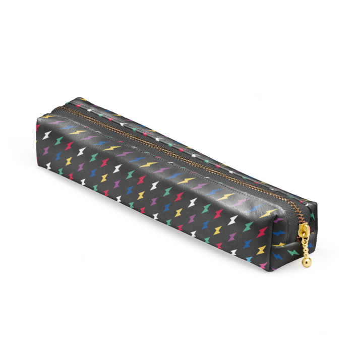 ペンケース - 20 x 4 x 4cm - ブラック