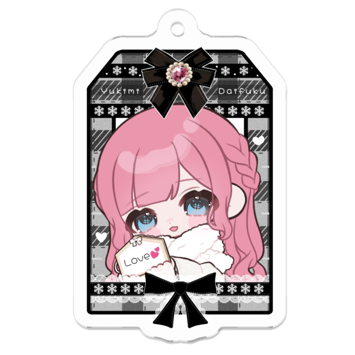 アクリルキーホルダー - 50 x 50 (mm)