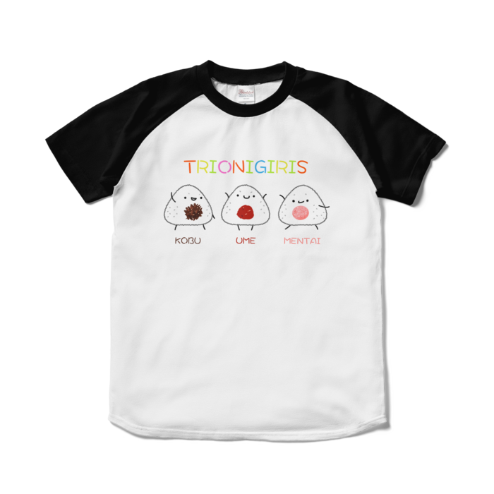 ラグランTシャツ - S - ホワイト×ブラック