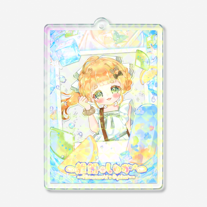 ホログラムアクリルキーホルダー - 70 × 70mm