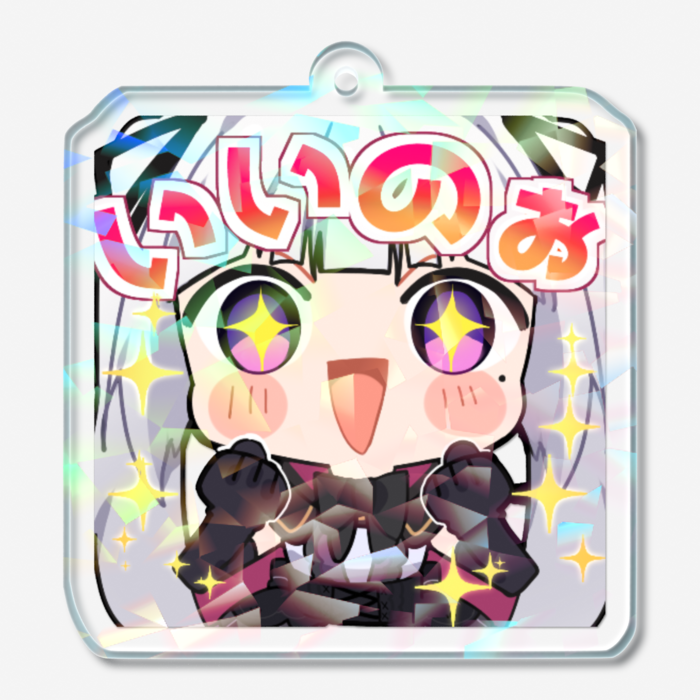 ホログラムアクリルキーホルダー - 50 × 50mm(3)