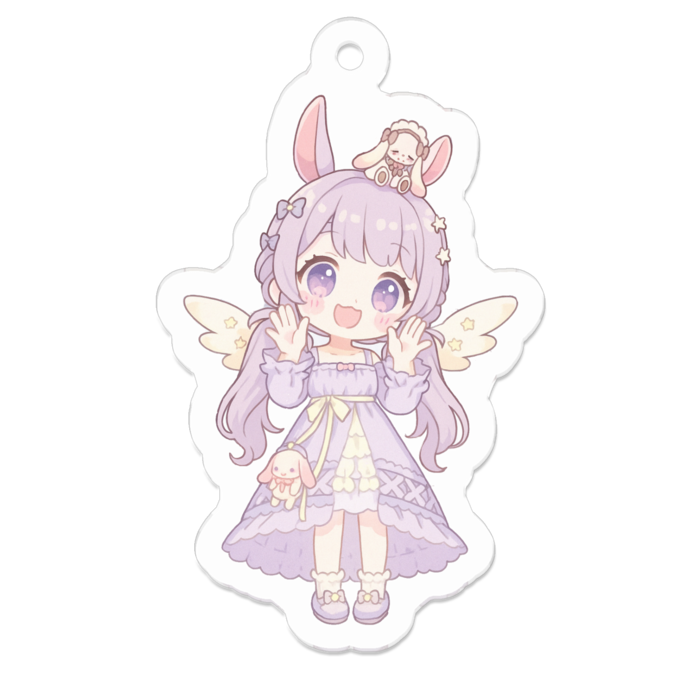 アクリルキーホルダー - 50 x 50 (mm)