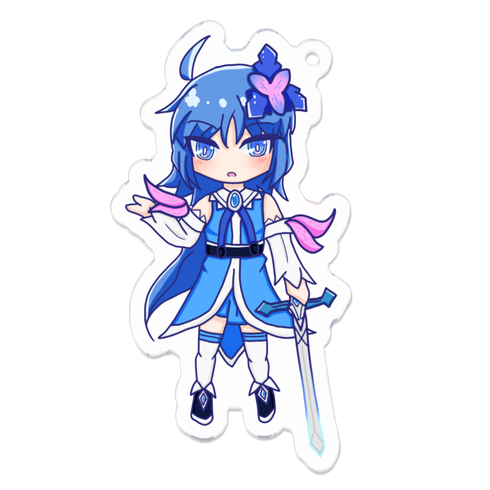 アクリルキーホルダー（コーティング） - 70 x 70 (mm)