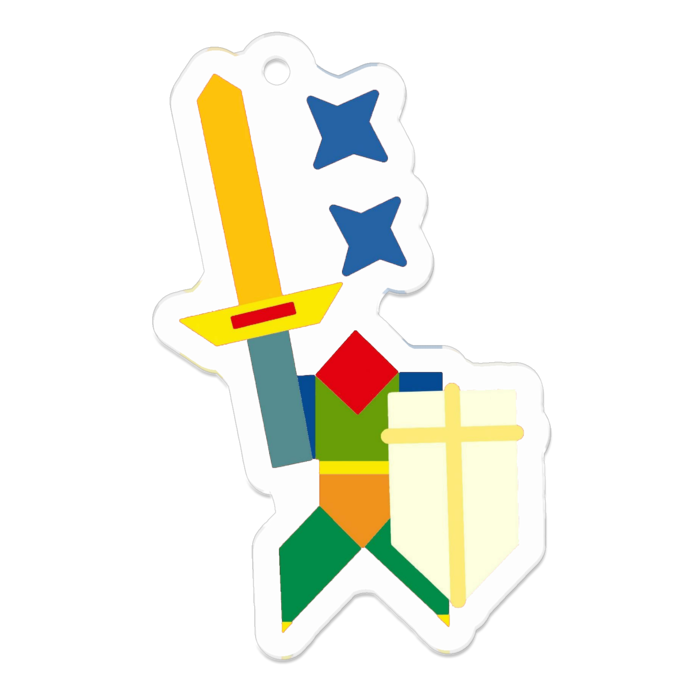 アクリルキーホルダー - 50 x 50 (mm)