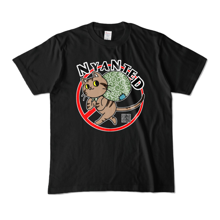 泥棒猫手配 Tシャツ - M - ブラック